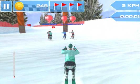 3D滑雪比赛