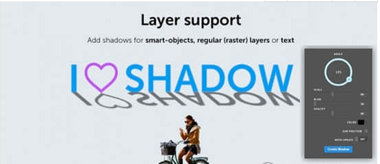 Extension Shadow(PS投影拖尾阴影插件)